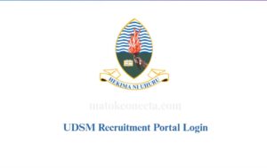 UDSM Recruitment Portal Login